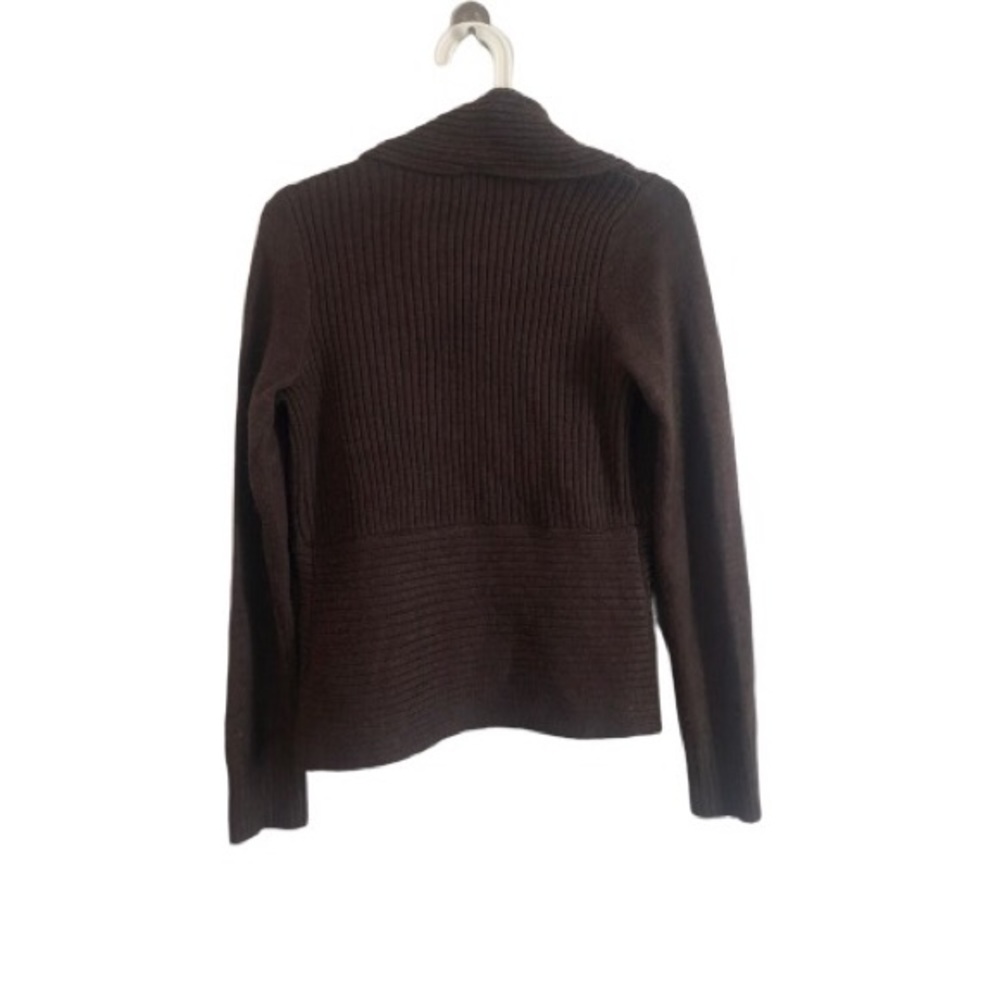 H&M Basic Brown Ribbed Cardigan - SM - Picture 2 of 4